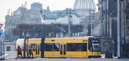 Sparen bis es quietscht: Straßenbahn in Dresden