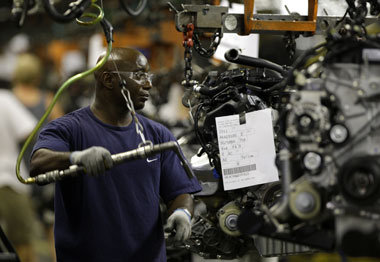 Montagearbeiter bei Ford in Claycomo