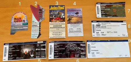 In der Reihenfolge des Erscheinens: Konzerttickets von schön bis... In der Reihenfolge des Erscheinens: Konzerttickets von schön bis...