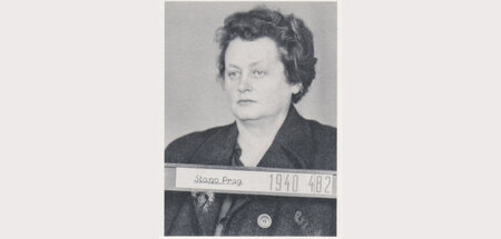 Milena Jesenská nach ihrer Verhaftung durch die Gestapo (Prag, A...