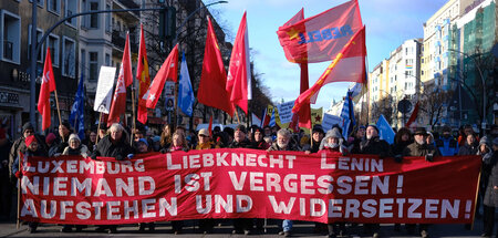 Luxemburg-Liebknecht-Demonstration am 12. Januar 2025 in Berlin Luxemburg-Liebknecht-Demonstration am 12. Januar 2025 in Berlin
