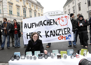 Die Vorsitzende der Österreichischen Hochschülerschaft, Sigrid M...