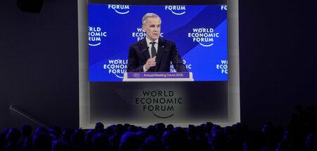 Kanadas Premierminister Mark Carney vor dem Weltwirtschaftsforum...