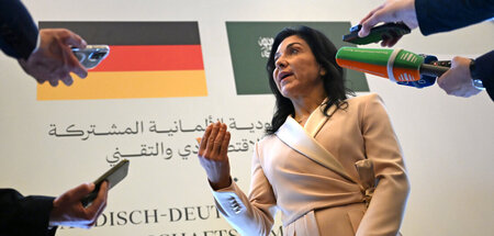 Pläne nicht sicher, dass Katherina Reiche in Riad damit prahlt h...