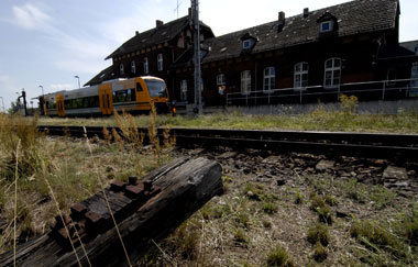 Biotop am Bahnhof Beeskow. Derartige Bilder sind auf Brandenburg...