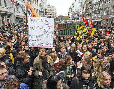 Schüler und Studierende am 17. November in Düsseldorf