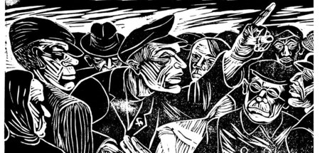 Lea Grundig, Diskussion zwischen KPD- und SPD-Arbeitern, 1931