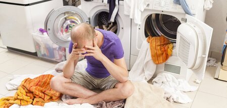 Zeit für Tränen: Mann muss waschen