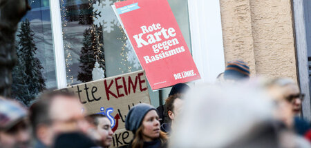 An der Kundgebung des Bündnisses »Bunt statt braun« hat sich auc...