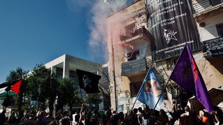 Demonstration von Unterstützern (18.4.2026)