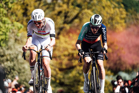 Impulsive Menschen kennen keine Grenzen: Tadej Pogačar (l.) und ...