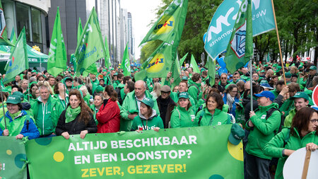 Protest auf Brüssels Straßen am Dienstag