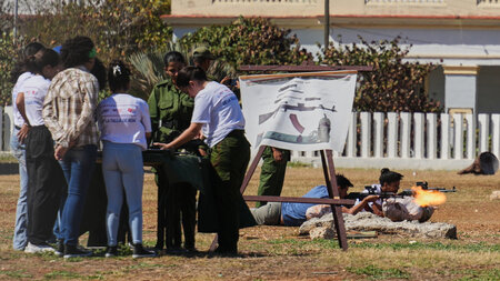 Militärische Vorbereitung der Bevölkerung in Havanna (27.3.2026)