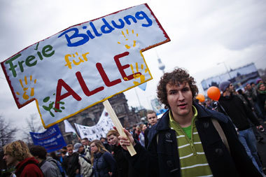 Schüler und Studierende am 17. November in Berlin Schüler und Studierende am 17. November in Berlin