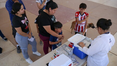 Masernimpfung in Ciudad Juárez