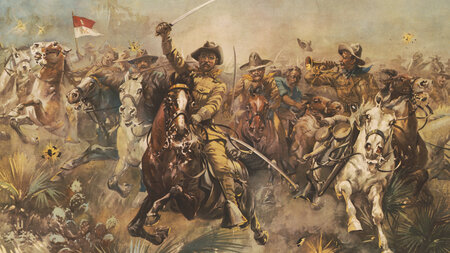 Rough, Rough. Präsident Theodore Roosevelt ließ sich als Anführe... Rough, Rough. Präsident Theodore Roosevelt ließ sich als Anführe...
