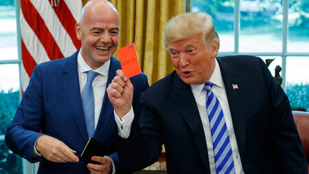 Zu Gast bei Freunden: Infantino im Oval Office Zu Gast bei Freunden: Infantino im Oval Office