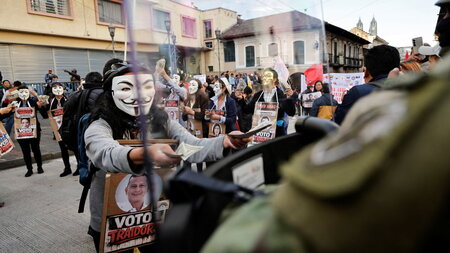 Demonstration gegen Noboa in der Hauptstadt Quito (13.3.2026)