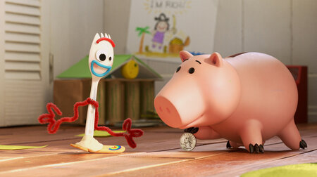 Ich komme aus dem Nichts, und ich gehe in das Nichts: Forky (l.)... Ich komme aus dem Nichts, und ich gehe in das Nichts: Forky (l.)...