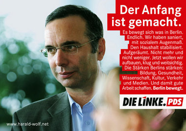 Von sich selbst am meisten begeistert: Harald Wolf
