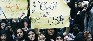 In Pakistan nehmen die Proteste gegen die Drohnenangriffe zu, so...