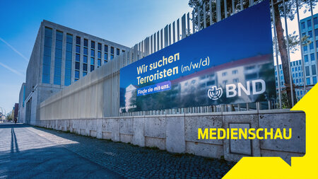 Auch dieser Laden soll künftig mehr Gewalt erhalten: Die BND-Zen... Auch dieser Laden soll künftig mehr Gewalt erhalten: Die BND-Zen...