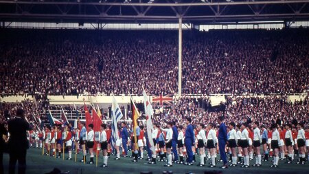 Eröffnung der Fußball-WM 1966 in England ohne afrikanisches Team Eröffnung der Fußball-WM 1966 in England ohne afrikanisches Team