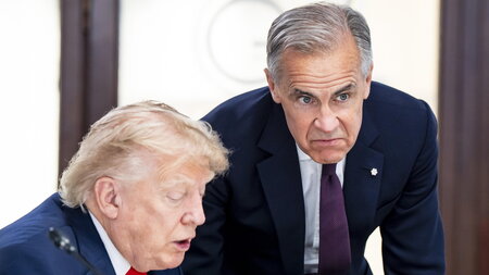 Der miese, missgünstige Nachbar. US-Präsident Donald Trump triff... Der miese, missgünstige Nachbar. US-Präsident Donald Trump triff...