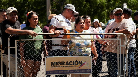 Auf ihrem Weg nach Kolumbien kommen viele venezolanische Migrant...