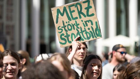 Protest gegen eine CDU-Versammlung (Marburg, 25.4.2026) Protest gegen eine CDU-Versammlung (Marburg, 25.4.2026)