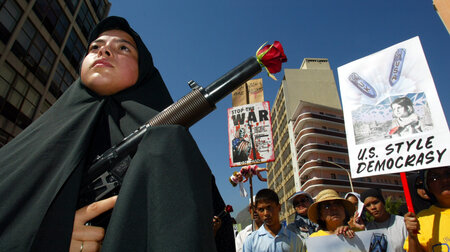 Proteste gegen den Irak-Krieg in der südafrikanischen Metropole ...
