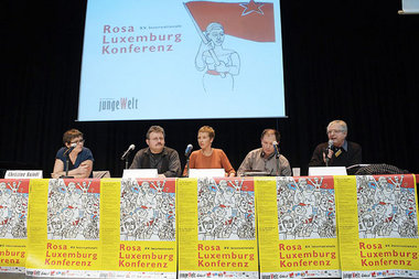 Podiumsdiskussion am Abend: Christina Kaindl, Achim Bigus,
Sabin