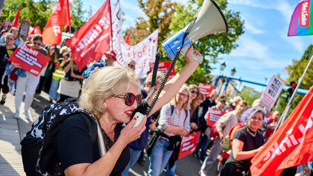 In Berlin protestierten am Samstag 12.000 Menschen