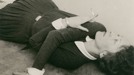 Grit Kallin-Fischer: »Selbstporträt mit Zigarette«, Detail (1928...