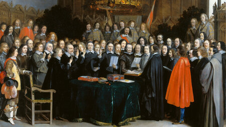 »Friede von Münster« – Ölgemälde von Gerard ter Borch (1648)