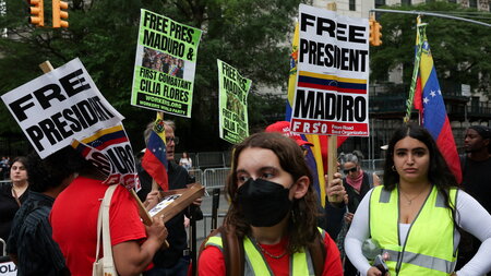 Anhörung in New York: Protestierende fordern die Freilassung ihr...