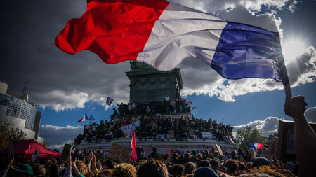 Am Donnerstag stand Paris erneut ganz im Zeichen der Schülerprot... Am Donnerstag stand Paris erneut ganz im Zeichen der Schülerprot...
