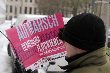 Dieses Plakat wurde von der Dresdner Staatsanwaltschaft für verd... Dieses Plakat wurde von der Dresdner Staatsanwaltschaft für verd...
