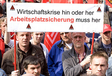 Beschäftigungssicherung steht für die IG Metall in der Krise an ...