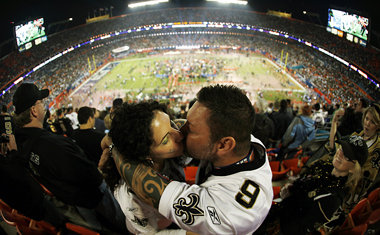 Eine gebeutelte Metropole im Freudentaumel: Saints-Fans feiern i...