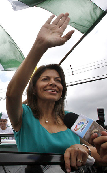 Souveräne Wahlsiegerin: Costa Ricas neue Präsidentin Laura Chinc...