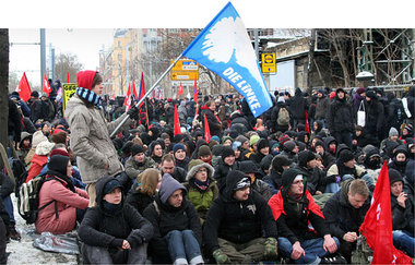 Kein Durchkommen für Neonazis am Samstag in der sächsischen Land...