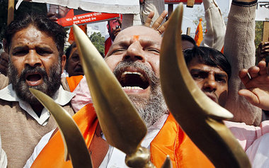 Nicht allen gefallen die Friedensgespräche: Hindu-Nationalisten ...