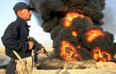 Ölpipeline in Kirkuk – immer wieder Ziel von Anschlägen