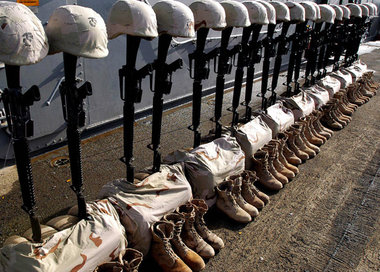 Alltag im Irak: Totengedenken bei US-Truppen