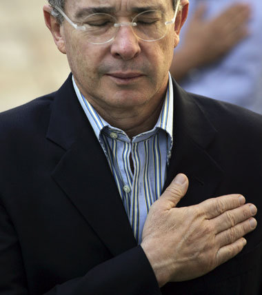 Sein Lager wurde gestärkt: Präsident Álvaro Uribe