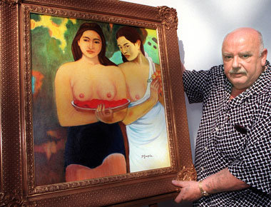 Erkennen Sie den Unterschied: Der alte Meister Konrad Kujau mit ...