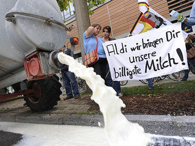 Bauernproteste gegen Dumpingpreise wurden vom DBV meist torpedie...