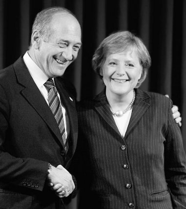 Olmert und Merkel am Sonntag in Jerusalem
