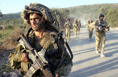 Propagandabild der israelischen Armee: Soldaten am Freitag unwei...
